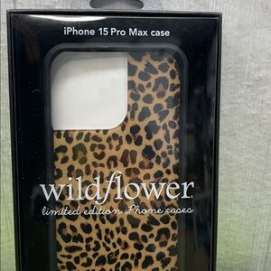 NEW iPhone 15 pro max leopard phone case Wildflower